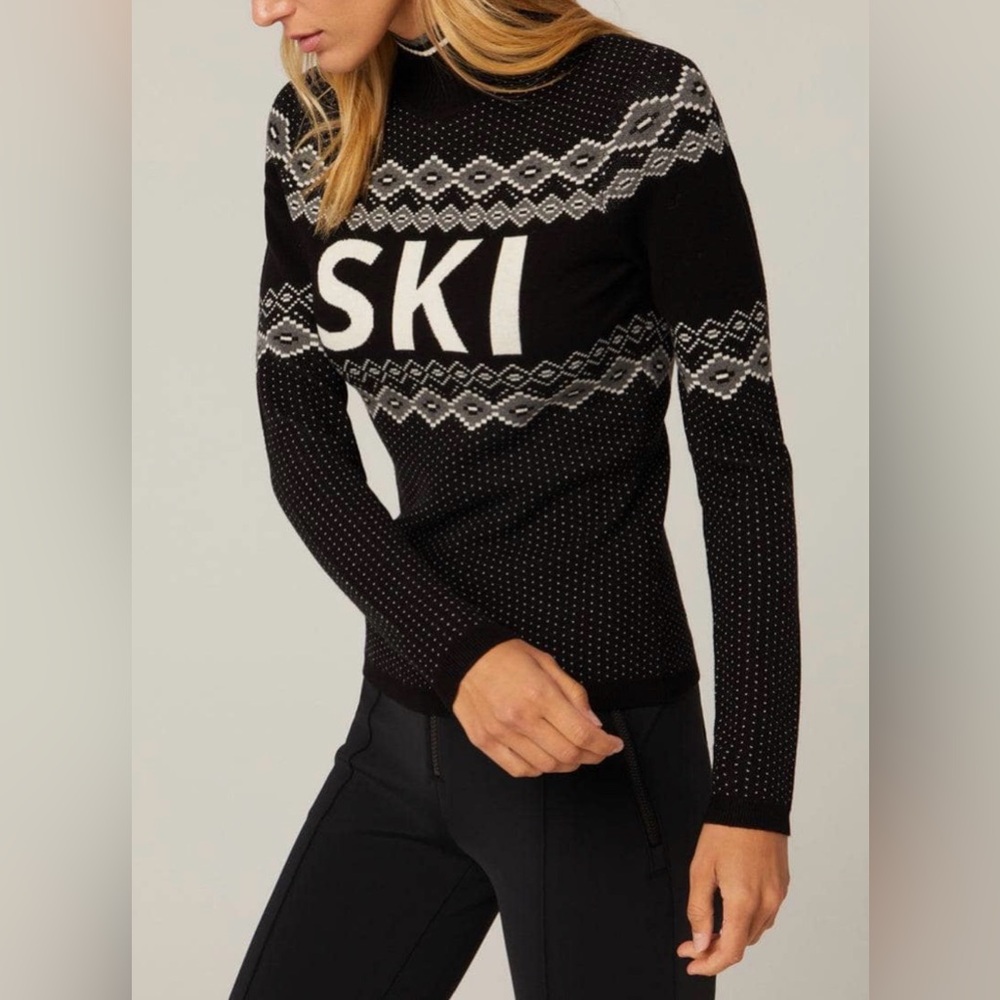 Alp N Rock Black and White Turtleneck Sweater